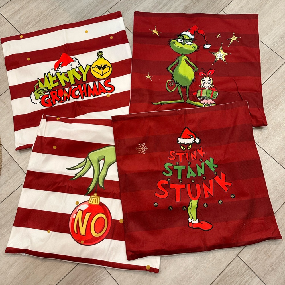 Grinch Pillow covers(4)